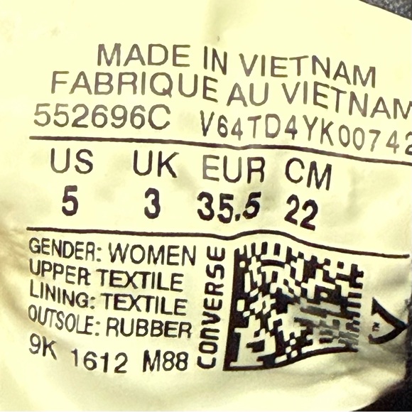 CONVERSE Chuck Taylor All Star Lux Blue Crochet Hidden Wedge Platform Sneakers 5 - Picture 15 of 16